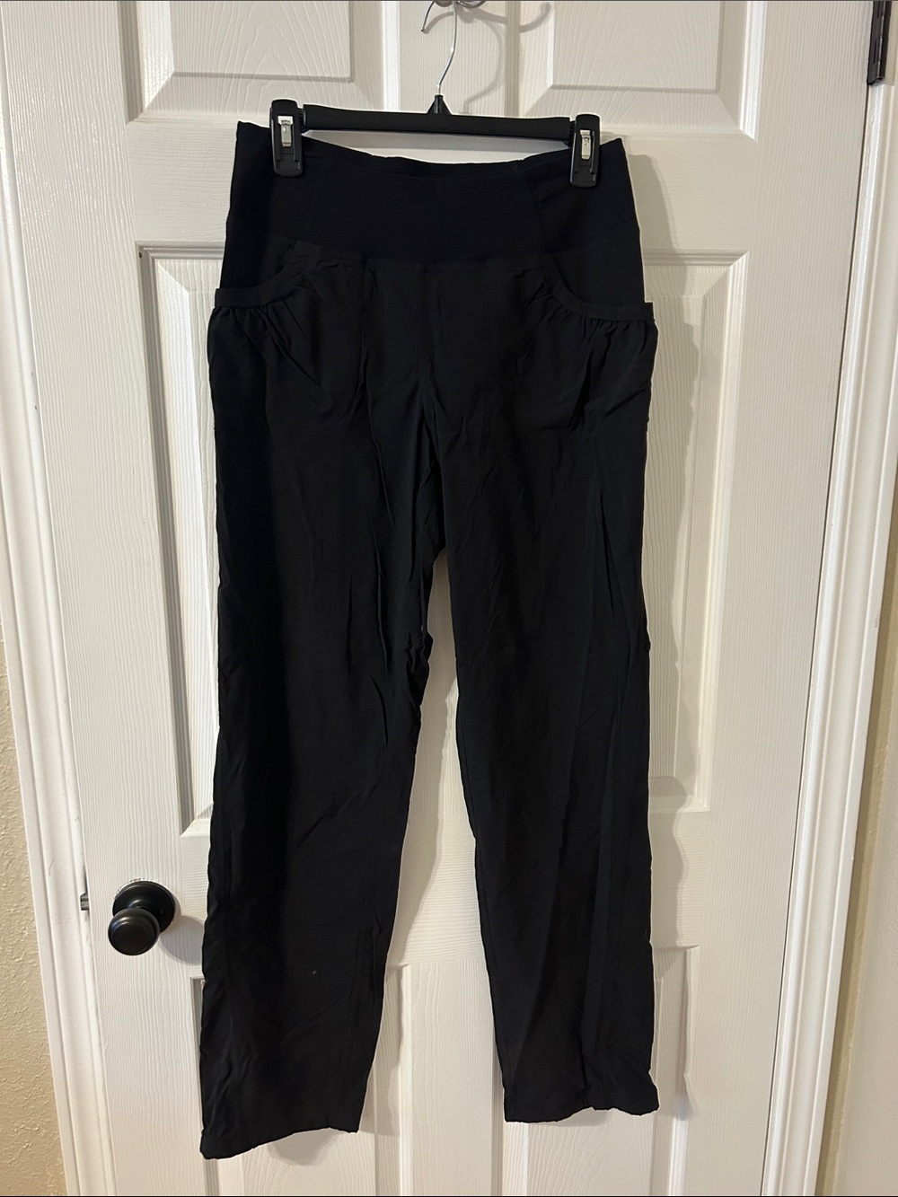 Prana Black Women's Pull-On Wide Leg Pants